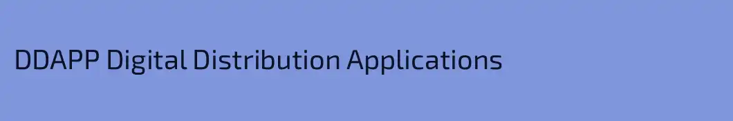 DDAPP Digital Distribution Applications
